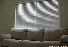 sweet haley licks in sexy lingerie during photoshoot orgasm