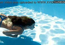 The blonde petite teen; Ivi Rein gets inripe in Pornstar pool party