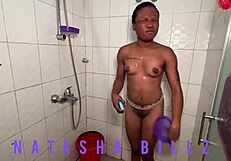 Natasha relaxes in a soothing bath, enjoying the warm water and peaceful moment