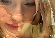 The blonde enjoys good sex and licks his asshole