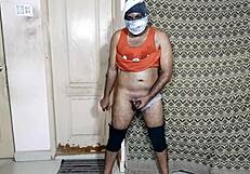 she strokes a black cock in various positions