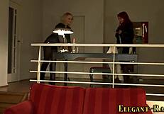 Glam Redhead Slut Fingers Herself with Toys in High Definition.