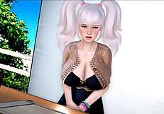 Fanora Sees First Hard Dick and Gives Accidental Handjob