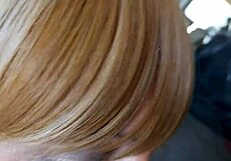 Guy bathes my ass with thick cum after car delivery