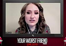 lizzie love shares wild casting tales as your worst friend going deeper in season 3 with mike alexio