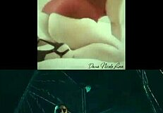 Caskey and Me in Redhead Music Video Collage