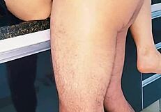 Couple Fucks Blonde Milf Wife On Sink With Oral And Creampie