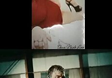 Caskey and Me in Redhead Music Video Collage