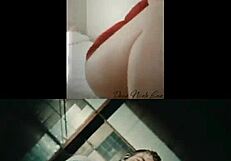 Caskey and Me in Redhead Music Video Collage