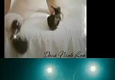 Caskey and Me in Redhead Music Video Collage