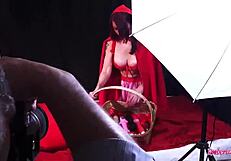 Italian Milf Blows Huge Horse Cock