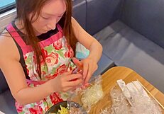 Cooking In A Miniskirt At The Miyako Island Trailer House! 🍳