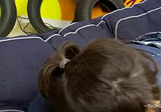 Lovely sweetie, how does that fat shaft feel in your mouth and tight pussy?