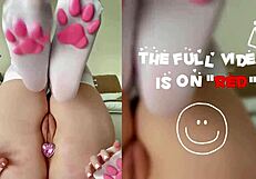 Asian woman explores solo with toys