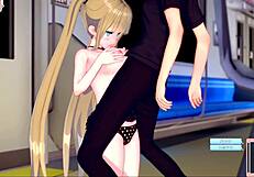 Eleanor gives intense paizuri and blowjob in 3d hentai