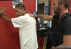 Gay handcuffed: Leather cops having sex with Gay Black men and White boys