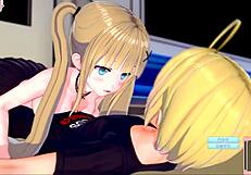 Eleanor gives intense paizuri and blowjob in 3d hentai