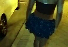 Sofia Shows Pussy In Public Street!