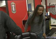 Gay handcuffed: Leather cops having sex with Gay Black men and White boys
