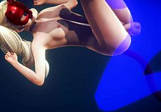 Ann Takamari's Double Fuck and Footjob in Persona 5 Hentai