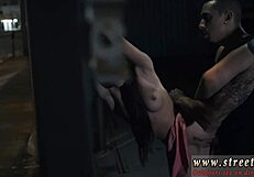 Gangbang guys target cute girls in glasses for bondage and domination