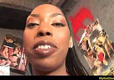 Intense Interracial Gloryhole Blowjob Action