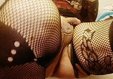 Tranny's Anal Groove Fingered to Intense Orgasm