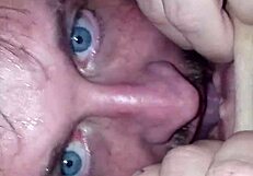 I'm eating my girl's pussy.