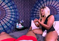 Thick Ebony Lightskin Porn Star Deepthroats Big Black Cock With Gagging And Choking