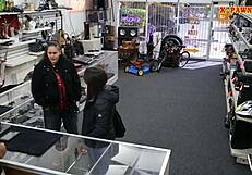 couple bitches attempt theft and get hardcore slammed in pov hidden cam