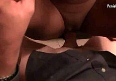 Interracial Anal Cock Riding with Blowjob and Cum