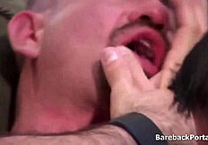 two old gay dudes bareback fucking hard tonight