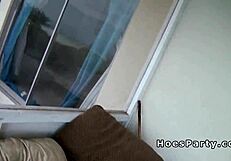 two latina babes partying with two dicks hardcore