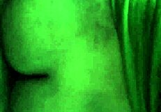 amateur with big curves makes homemade video in car