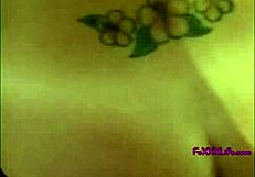 busty blond gives boobie then takes cock