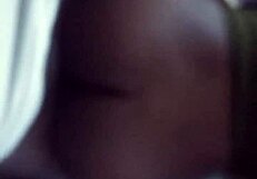 amateur with big curves makes homemade video in car