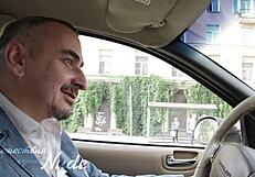 Nude model flashes in public outdoor settings