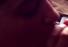 Me encanta esta BBW gorda tragando mi semen sucio