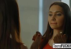 Russian Teen 18+ Veronika Satisfies Wet Pussy With Cock!