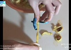 hey, check out this asian amateur fingering with those long artificial nails?