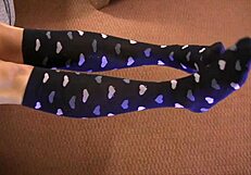 Socks tease in pov