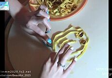 hey, check out this asian amateur fingering with those long artificial nails?