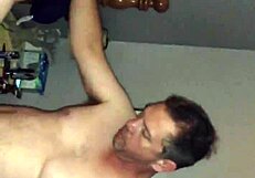 enjoying a homemade threesome with friends at home