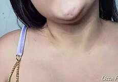 feeling the careless blowjob from my stepsister in pov