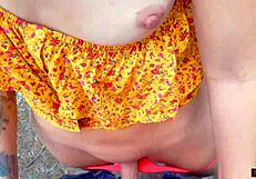 Public pickup leads to outdoor encounter with milf