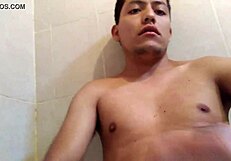 Cute and fit gay men masturbate and perform oral sex while naked