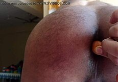 Intense Butt Fucking With Carrot In Gay Solo Scene