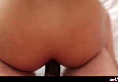 Is this shy ladyboy teen getting slammed?