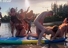 A Suruba Of Friends Delivers Orgasms Through Oral Riding And Interracial Creampie