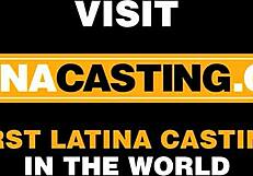 Curly Redhead Latina Thrilled for First Anal Casting Cumshot